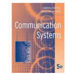 Communication Systems 5th by Simon Haykin